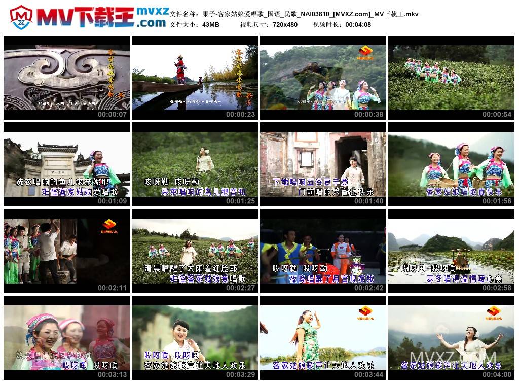 果子-客家姑娘爱唱歌_国语_民歌_NAI03810